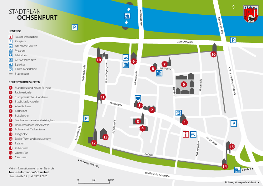 Stadtplan der Ochsenfurter Altstadt